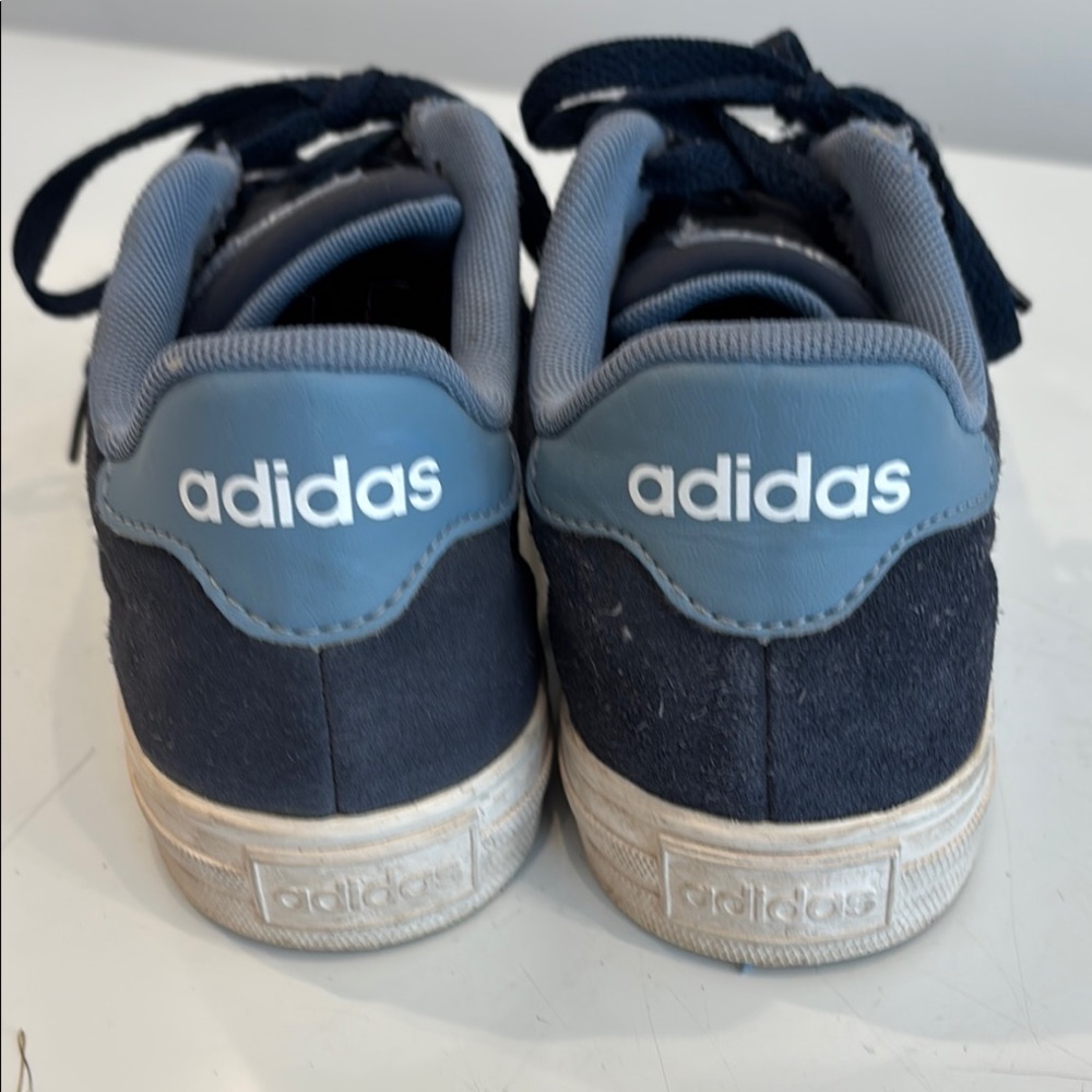 Adidas Youth Navy and White Sneakers - Picture 2 of 3